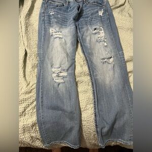 mens distressed BKE jeans